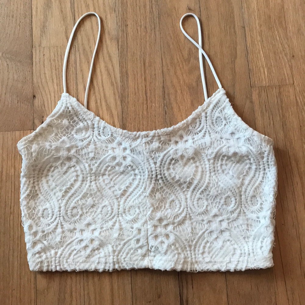 Lace crop top